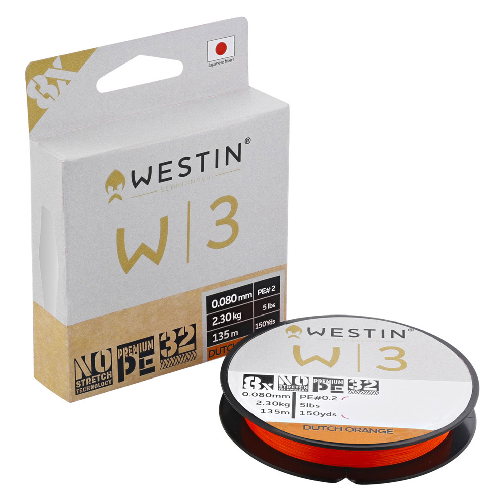 Westin W3 8-Braid Dutch Orange Angelschnur 150 m 