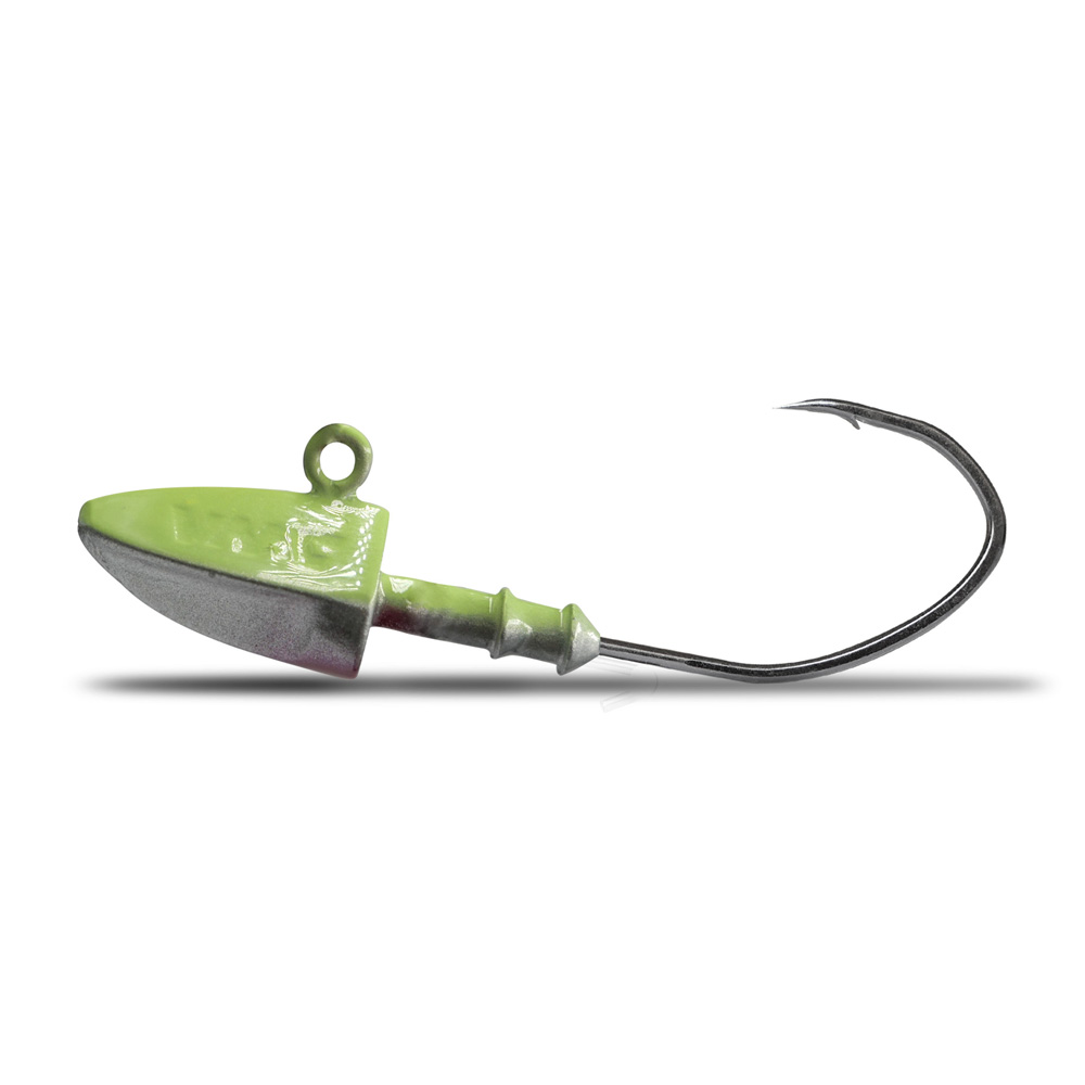 VMC Dart Jig Ghost Chartreuse Jigkopf