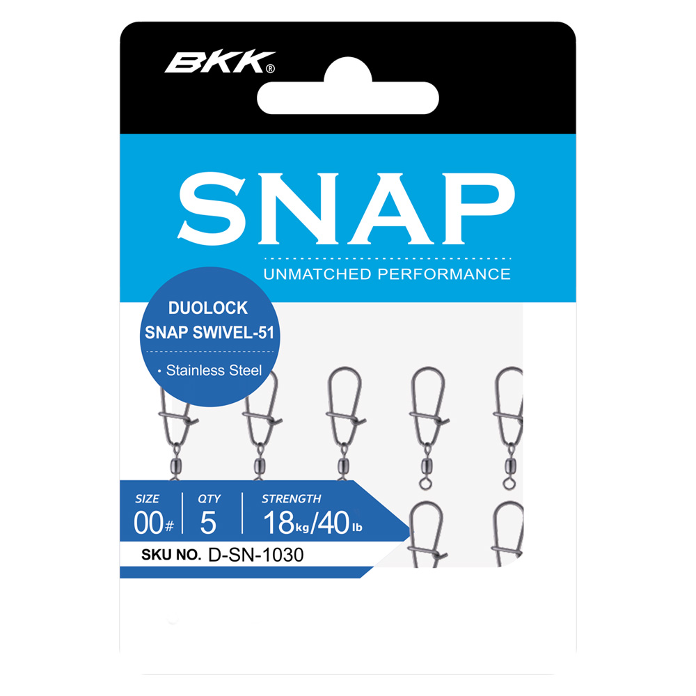 BKK DUOLOCK SNAP SWIVEL-51 Terminal Tackle