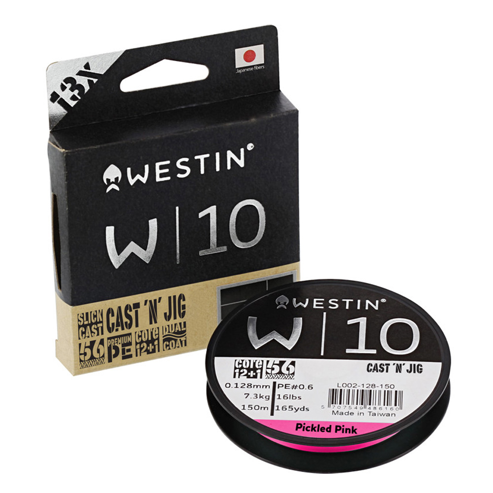 Westin W10 Cast 'N' Jig 13 Braid Pickled Pink Angelschnur 150 m 