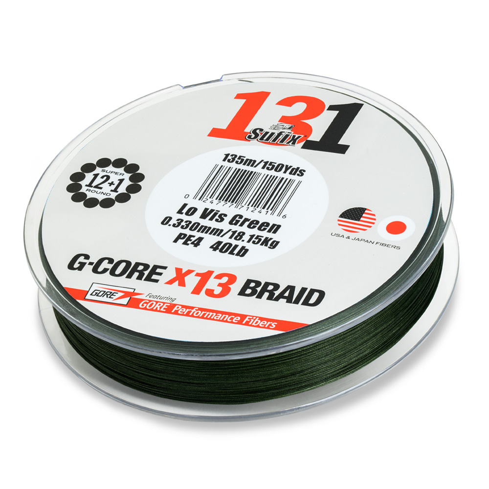 Sufix 131 Braid Low Vis Green 150m 