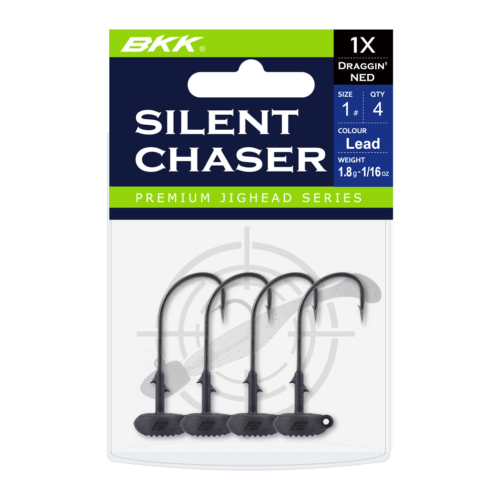 BKK Silent Chaser-Draggin' NED W. - Black Jighaken