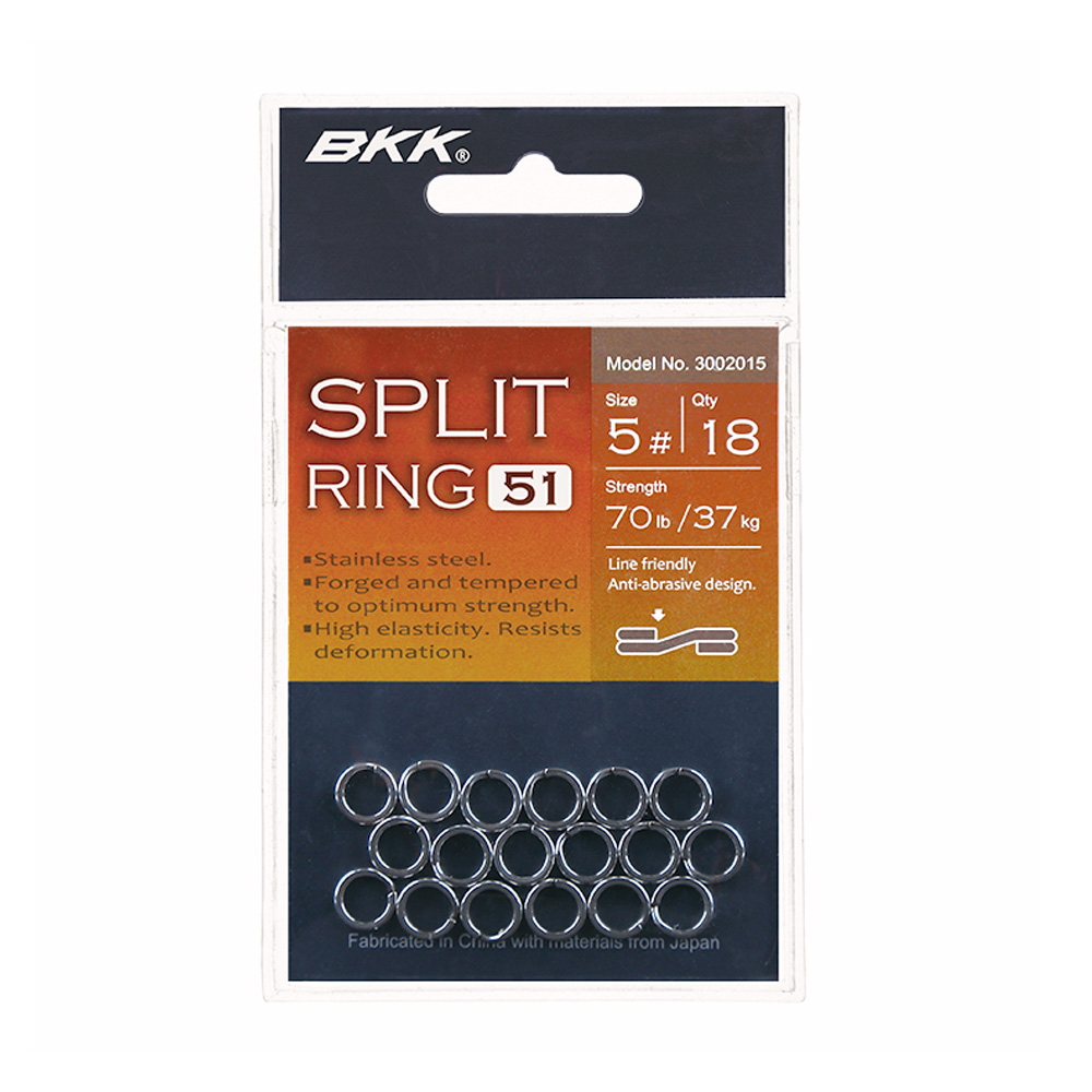 BKK SPLIT RING-51 Terminal Tackle