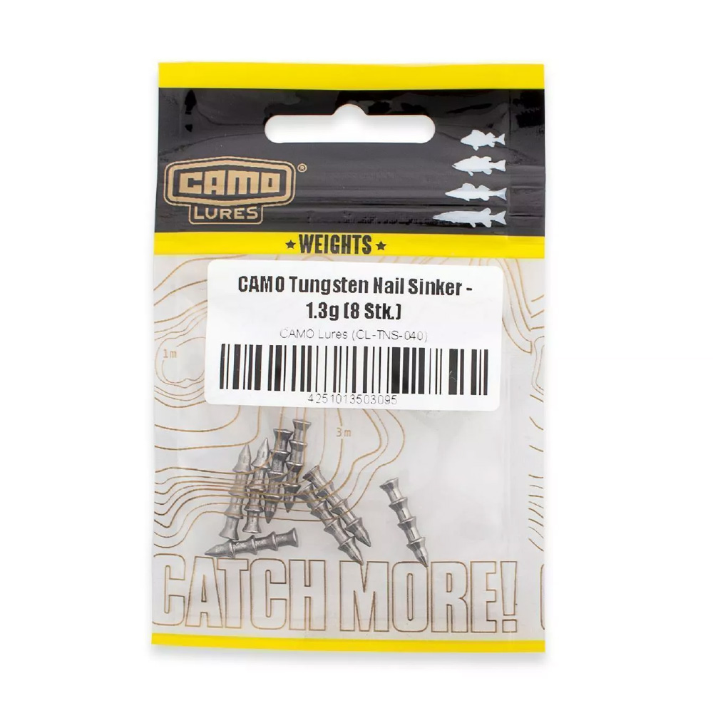 CAMO Lures Tungsten Nail Sinker Kunstködergewicht CAMO Lures Tungsten Nail Sinker Kunstködergewicht