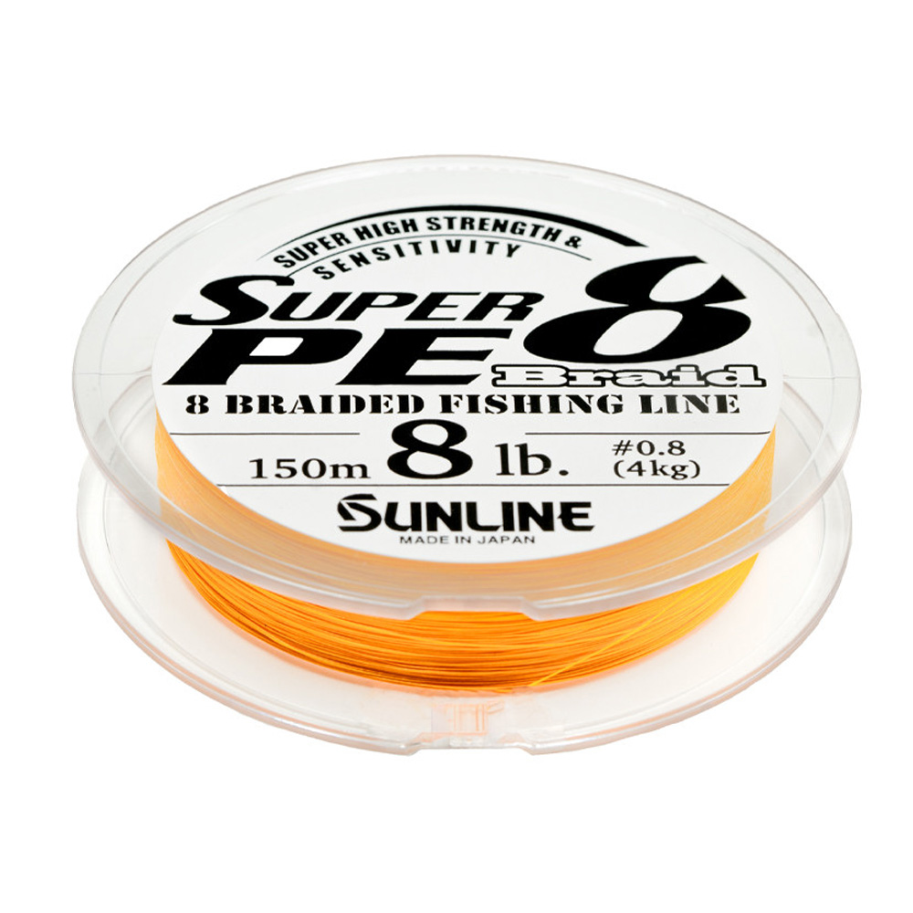 SUNLINE SUPER PE 8 Braid orange 150 m